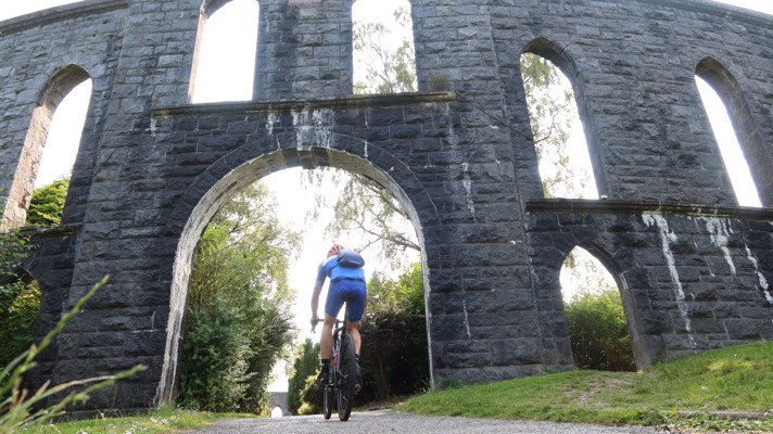 Mccaigs Tower On Bike